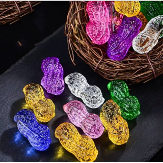 Hạt đậu phong thuỷ pha lê lưu ly ( Đã Xin Lộc) chiêu tài nạp lộc thịnh vượng sung túc nhiều màu tùy chọn