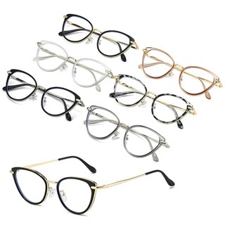 Gọng kính cận nữ mắt mèo 11916, mắt kính giả cận nữ nhựa Acetate tròng trong suốt chống tia UV ánh sáng xanh