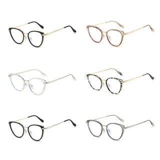 Gọng kính cận nữ mắt mèo 11916, mắt kính giả cận nữ nhựa Acetate tròng trong suốt chống tia UV ánh sáng xanh