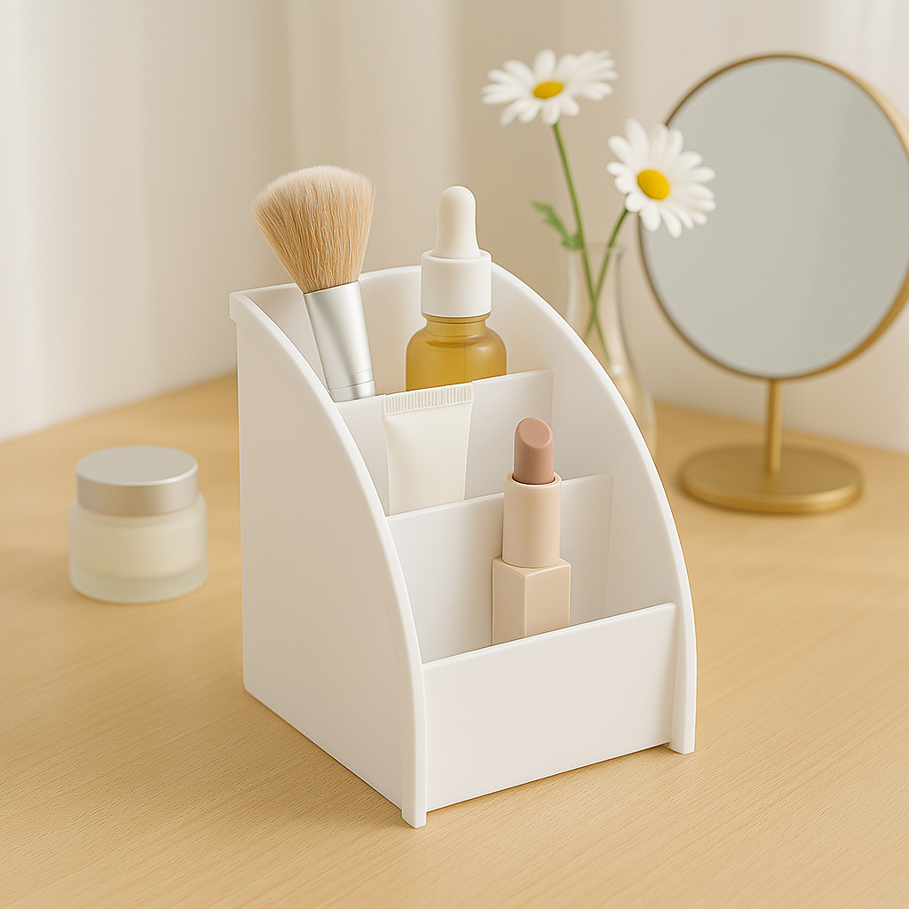 Kệ đựng đồ trang điểm LivingC, hộp đựng bút, kệ để mỹ phẩm đa năng G48
