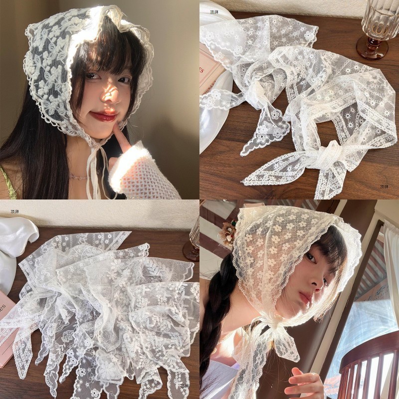 🧚🏻‍♀️Ganten🧚🏻‍♀️Khăn trùm đầu ren của phụ nữ