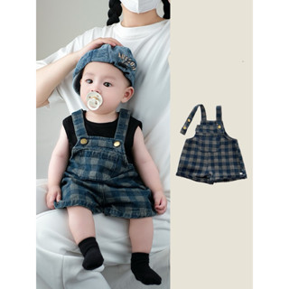 Quần yếm hean kẻ caro cho bé trai bé gái hàng quảng châu ( Sẵn )