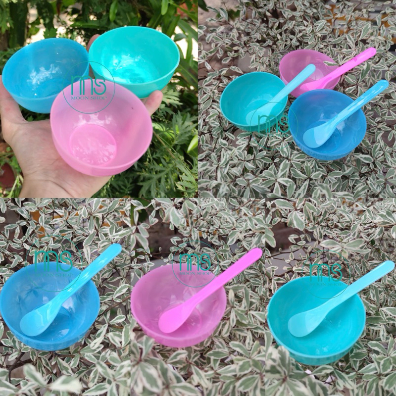 Chén, Bát nhựa dẻo trộn bột mặt nạ
