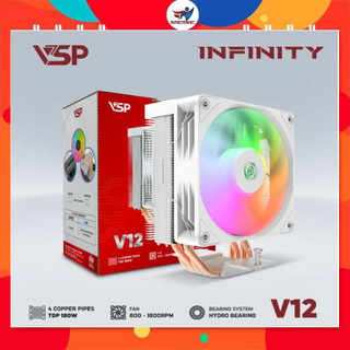 Tản nhiệt khí CPU VSP V12 LED ARGB - Hàng chính hãng