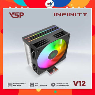 Tản nhiệt khí CPU VSP V12 LED ARGB - Hàng chính hãng