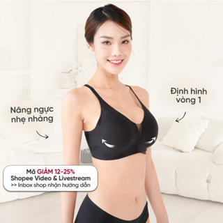Áo Ngực Su Lụa Điều Hòa Tàng Hình Không Đường May Nâng Ngực Chống Chảy Sệ Comfy Bra A003 VIETCORSET