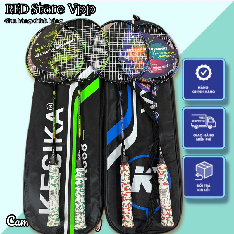 Combo bộ 2 vợt cầu lông KESIKA K888 cao cấp