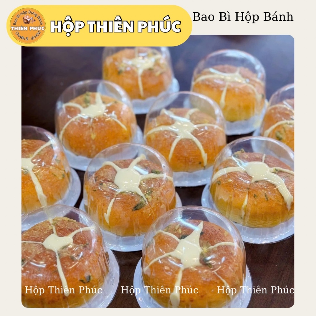 100 Hộp H15 bầu đựng xôi - chè thôi nôi đầy tháng - Hộp rau câu hoa nổi - Hộp đựng bánh mì bơ tỏi