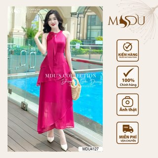 Váy Thiết Kế MDU4127 Chất Liệu Tơ Óng Hàn, Dáng Xoè Nhẹ Nhàng Cuốn Hút Từ MDU K19-D1-1