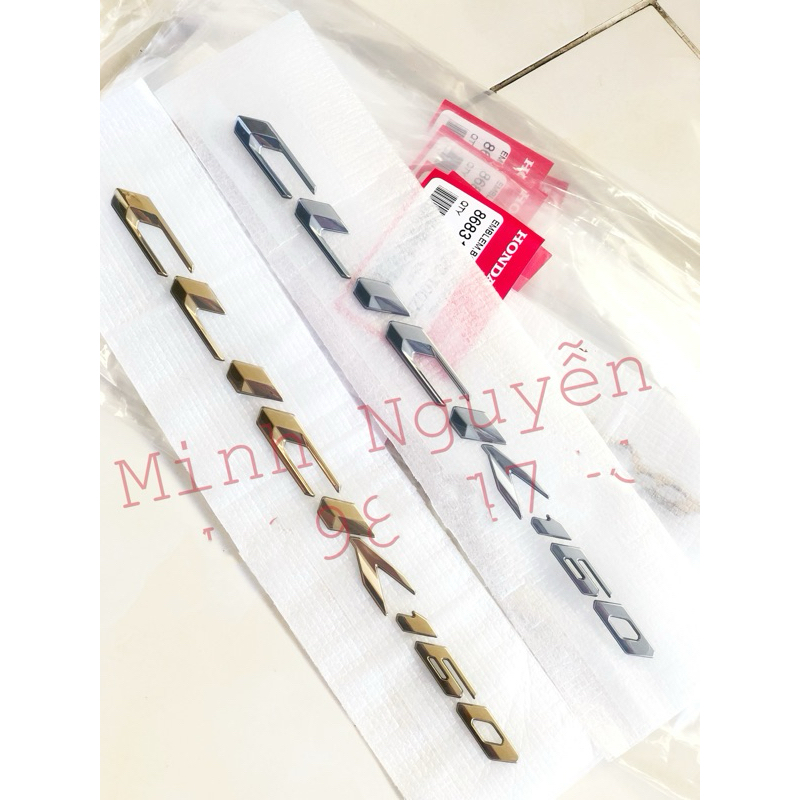 Tem chữ nổi Click 160 zin Thái lan