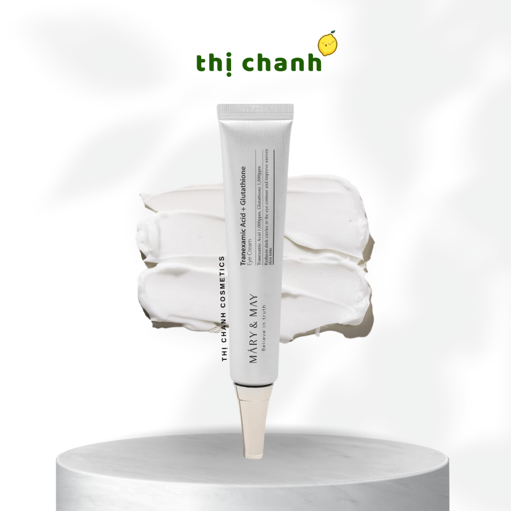 (Hàng Công Ty) KEM DƯỠNG MẮT SÁNG DA MỜ THÂM MARY & MAY Tranexamic Acid + Glutathione Eye Cream