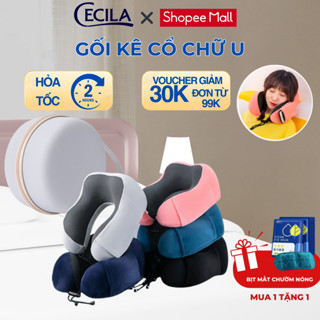 Gối chữ U kê cổ cao su non CECILA Gối Nệm Y Tế chất liệu cao cấp mềm mại nhỏ gọn tiện dụng dễ dàng mang đi.