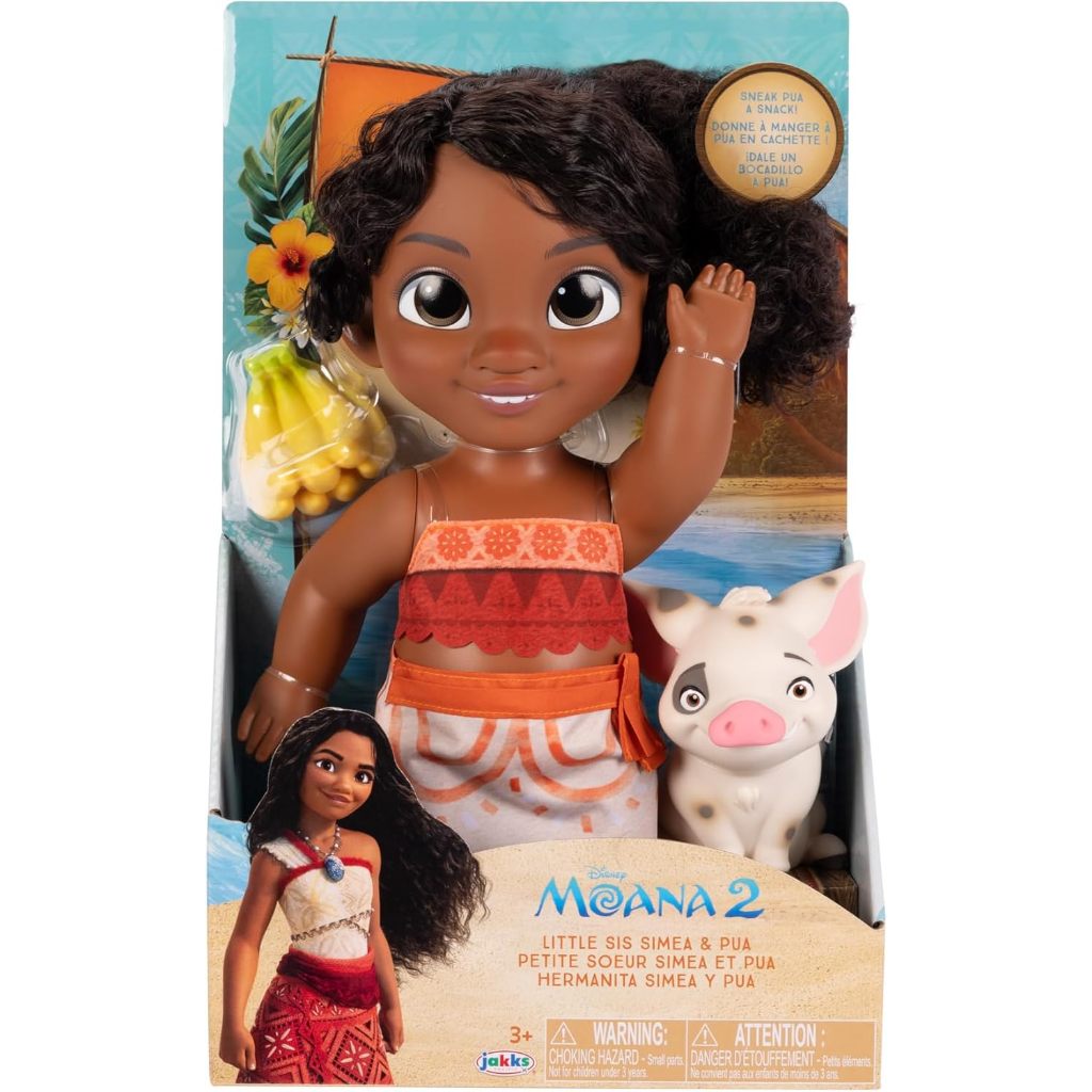 Đồ chơi búp bê Disney Moana 2 Little Sis Simea Doll & Pua Figure cao 12inch cho bé 3 tuổi trở lên