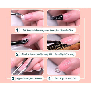 Gel đắp móng Li-Nail siêu đặc màu clear không nóng 20-65gr