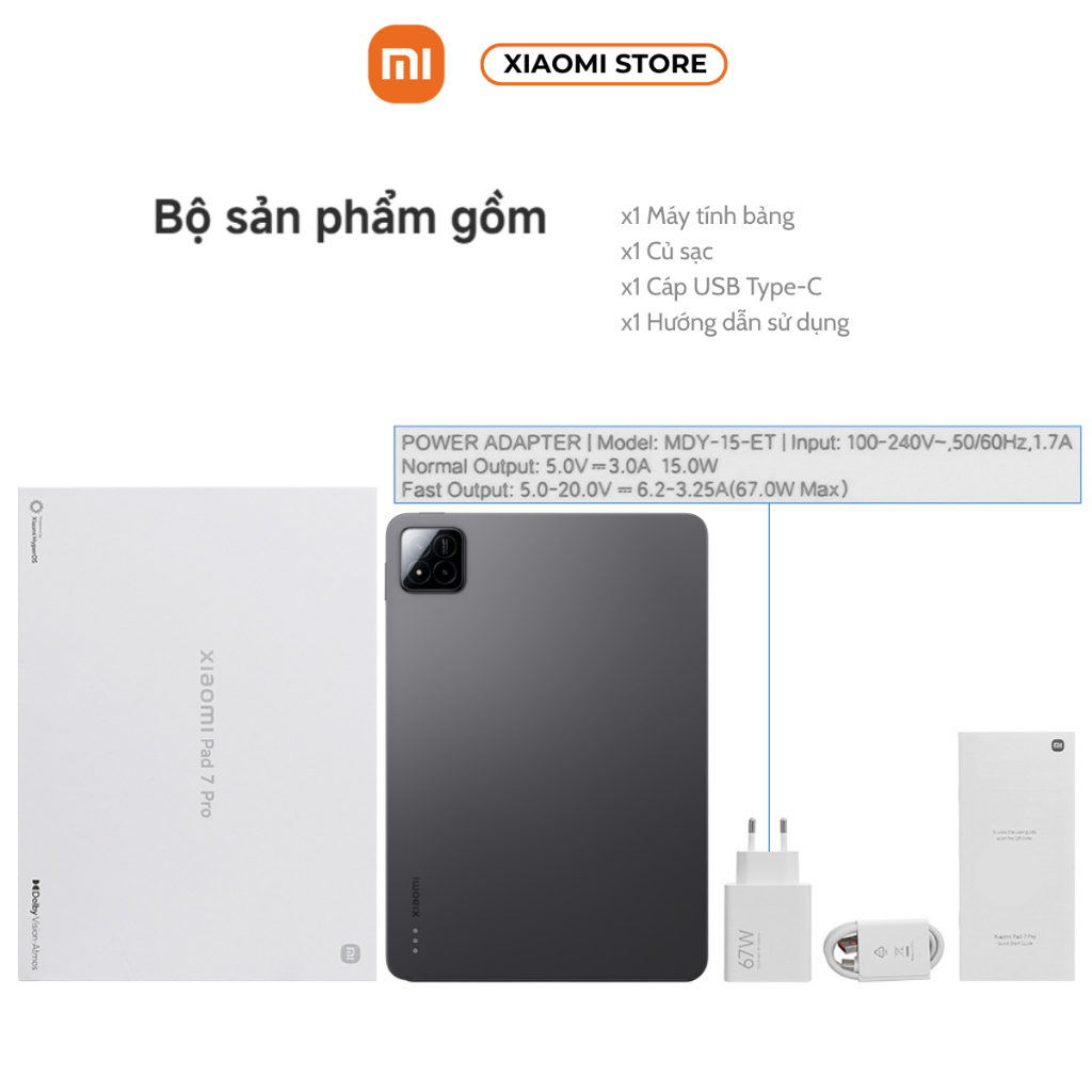 Máy tính bảng Xiaomi Pad 7 Pro 8/256GB - 12/512GB Hàng chính hãng bảo hành 18 tháng (Nguyên seal) | BigBuy360 - bigbuy360.vn