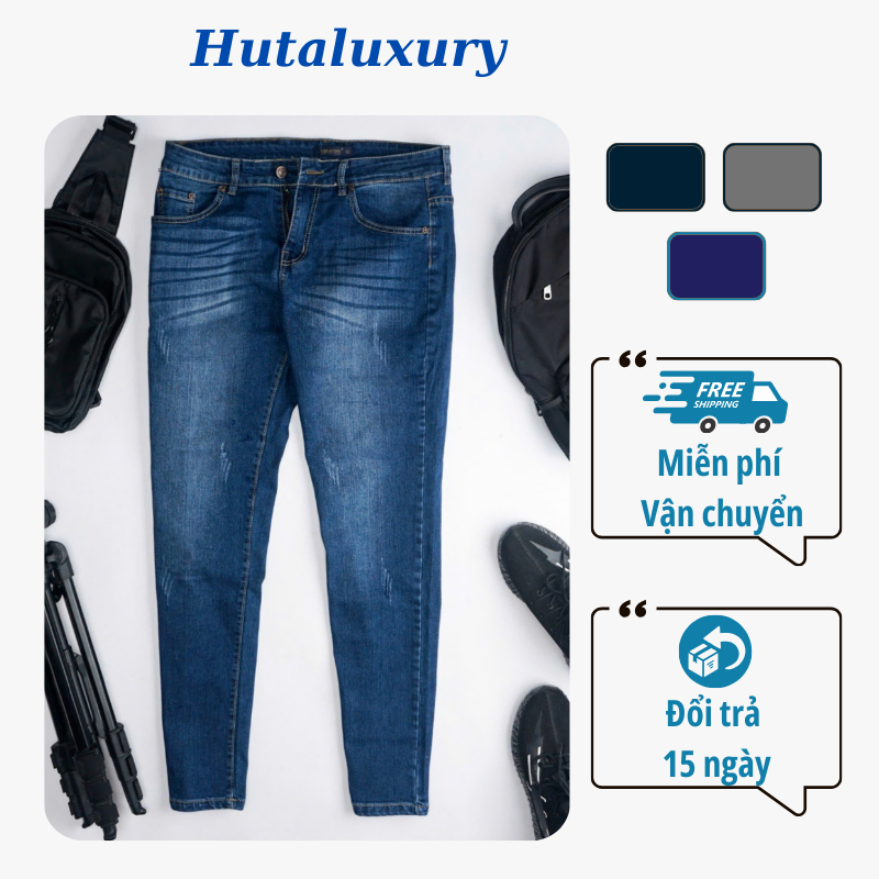 Quần Jean Nam Loại 1 Dày Dặn Chuẩn Form - Menswear - Pants Có Túi Menswear Đen