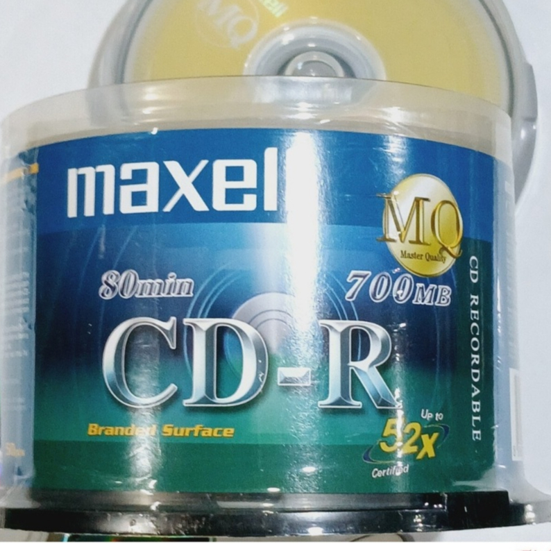 Đĩa trắng CD-R Maxel lốc 50/10 cái .