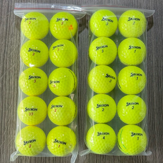 [Color ball) Túi 10 quả Bóng golf Srixon màu ngẫu nhiên độ mới 90% (có vết xước)