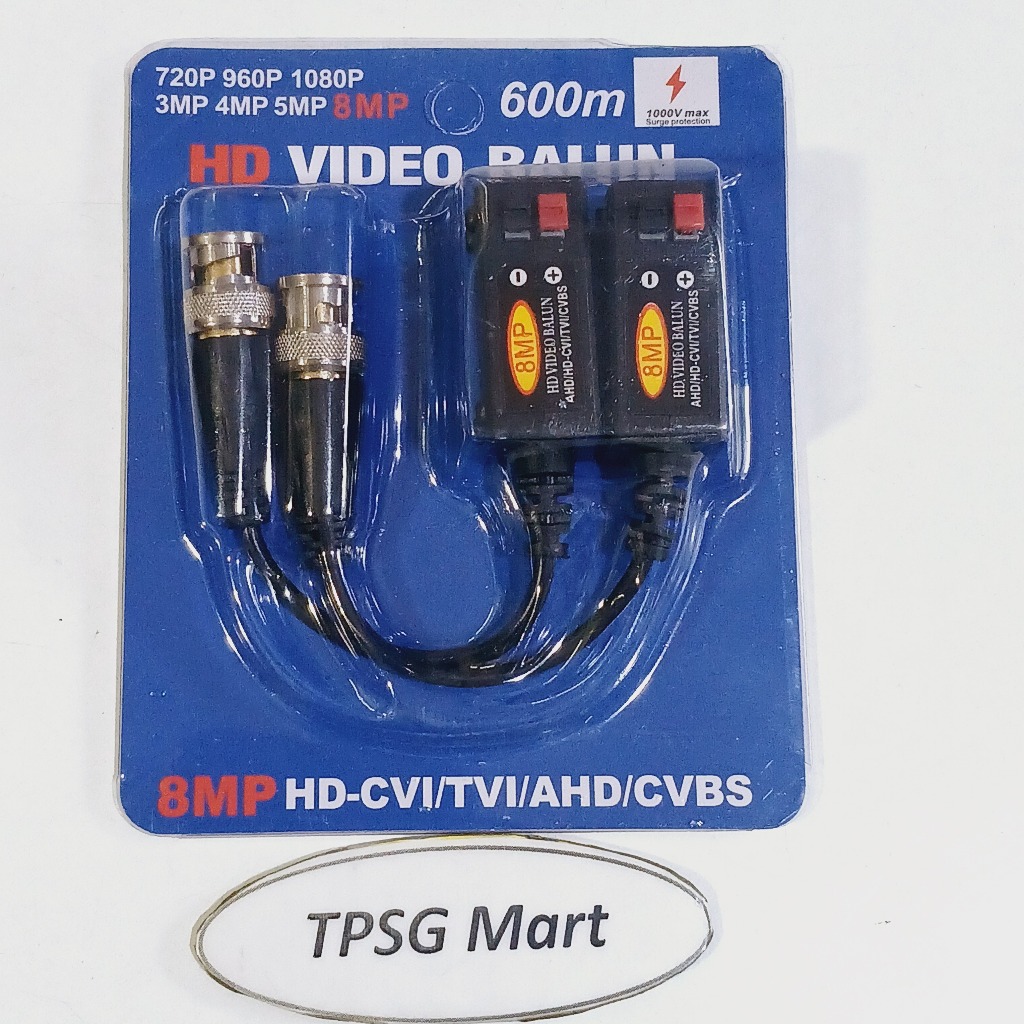 Video Balun Camera Full HD - 8Mp (Loại khóa gài)