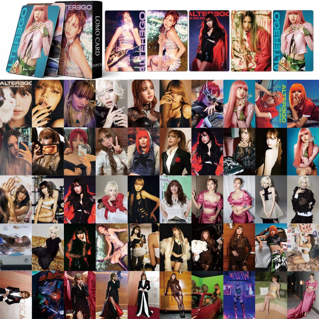 Set 55 lomo card BLACKPINK LISA - Alter Ego 2025