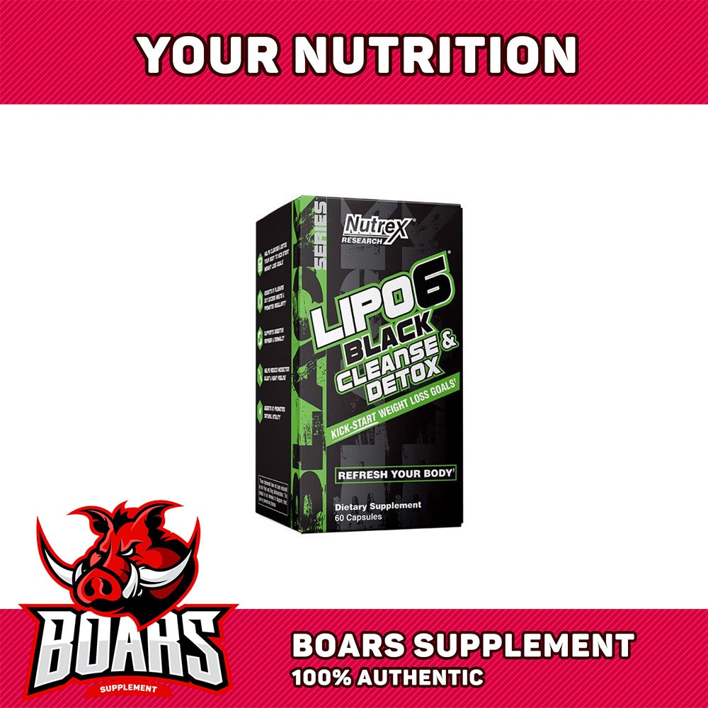 NUTREX LIPO6 BLACK CLEANSE & DETOX - VIÊN UỐNG THANH LỌC CƠ THỂ TRONG 7 NGÀY