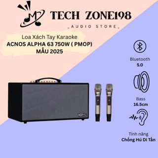 Loa karaoke xách tay Acnos ALPHA 63 và  CS447 - Hàng Chính hãng - Bảo hành 12 tháng