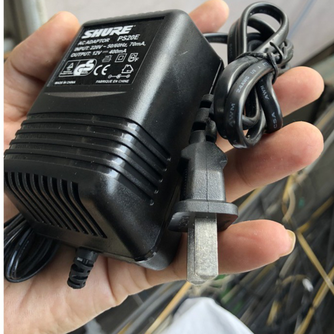Adapter 12V- 400ma Cho Đầu Thu Micro Shure