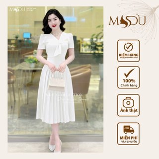 Váy Đi Tiệc MDU3951 Dáng Váy Dài Xếp Ly, Chất Liệu Mango Ý Cao Cấp Từ MDU K53-D1-3