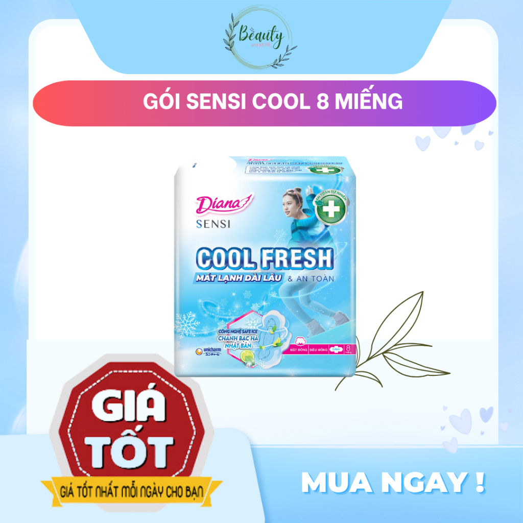 [BAO BÌ MỚI]  BVS Sensi Cool có cánh siêu mát