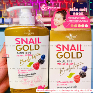 Sữa Dưỡng Thể Trắng Da Snail Gold Arbutin Mix Berry Body Lotion Precious Skin 500ml Thái Lan