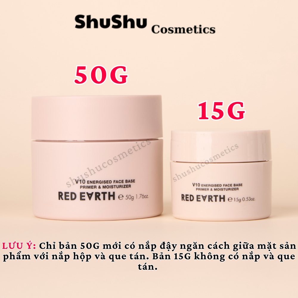 Kem Lót Red Earth V10  Kem Lót Trang Điểm Dưỡng Ẩm Che Phủ Lỗ Chân Lông SHUSHU COSMETICS
