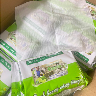 [SỈ]THÙNG 24 GÓI Khăn lau bếp Ecco hương chanh khổ to 25x33cm