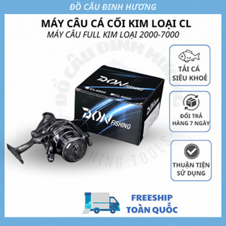 Máy Câu Cá Kim Loại CL Máy Câu Đứng 2000- 7000 Dùng Cần rút .Cần 2Khúc