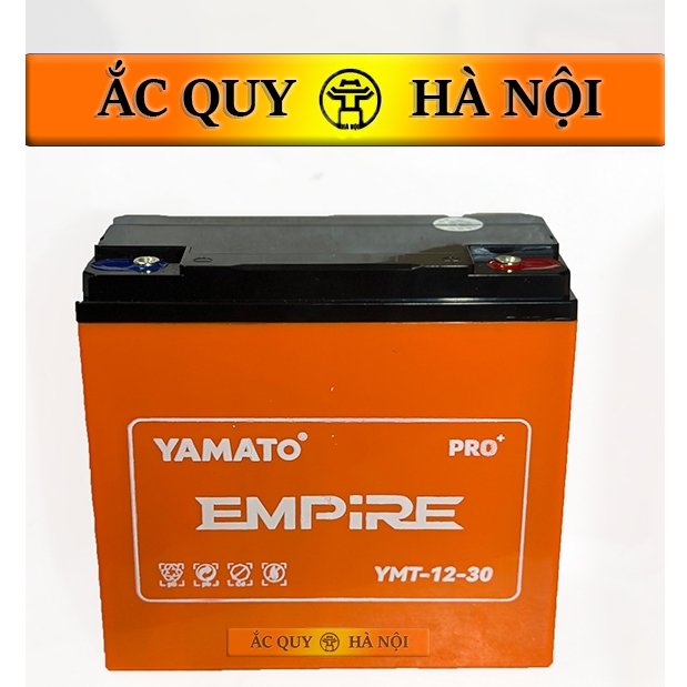 Bình điện Yamato 12V - 30Ah YMT-12-30 PRO+ CAO CẤP (7kg)