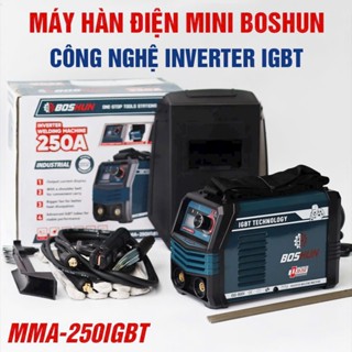 Máy Hàn Điện Tử Mini BOSHUN MMA-250IGBT , INVERTER IGBT, Lõi Đồng, Hàn Que 1.6-3.2mm
