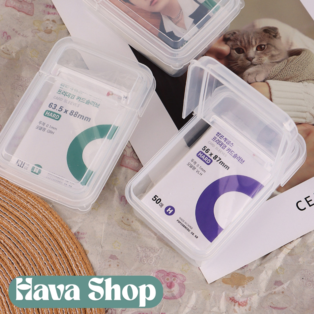 Hộp Đựng Card Bằng Nhựa Trong Suốt Có Nắp Đậy, Hộp TOPLOADER- Hộp Đựng Ảnh 3inch Hộp Đựng Trang Sức