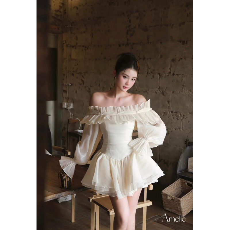 [5 LỚP/ CÓ SIZE XS-XXL / 5 MÀU / BIGSIZE / CLIP CHÍNH CHỦ/ CÓ MÚT NGỰC] ĐẦM TIỂU THƯ DOLIA TRỄ VAI CHẤT XỊN TÙNG LƯỚI