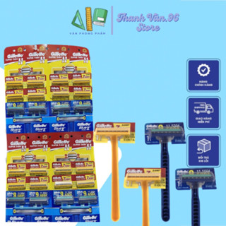DAO CẠO RÂU GILLETTE 2 LƯỠI 24 CHIẾC – SIÊU BÉN, SIÊU MƯỢT, AN TOÀN CHO DA