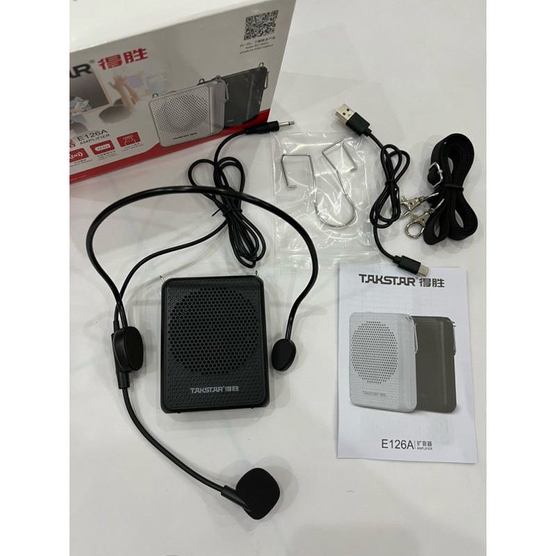 Máy Trợ Giảng TAKSTAR E126 Sử Dụng 15h, Gọn Nhẹ , Công Xuất 8W, Loa Trợ Giảng Có Bluetooth