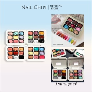  Set gel dặm ombre 9 màu hàng chính hãng chất gel đặc mịn làm nail trang trí móng 