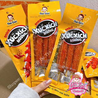 (Combo 10 gói) Snack hình xúc xích nướng cay cay, combo ăn vặt
