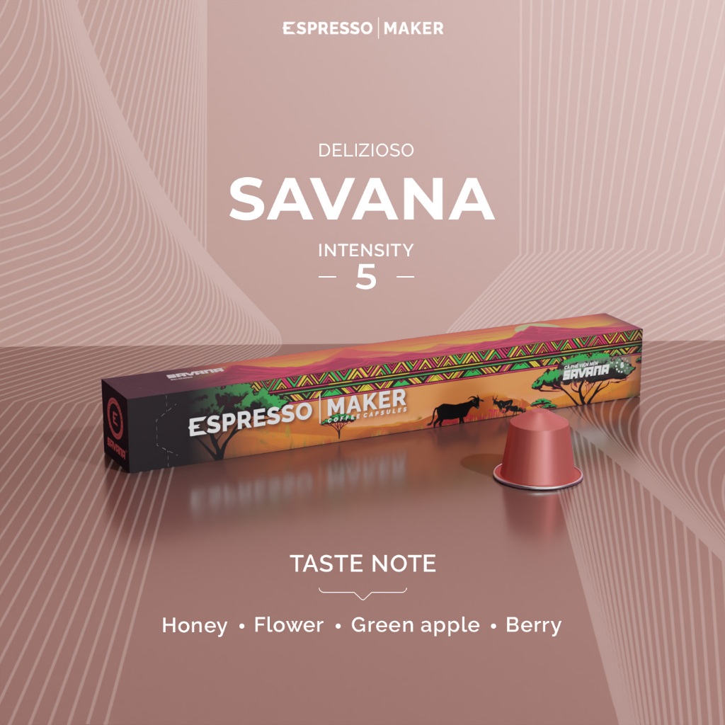 Cà phê viên nén Savana - by Espresso Maker