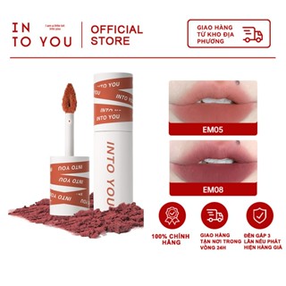 INTO YOU Son bùn tone đất lì son môi intoyou dạng bùn EM08 mềm mịn lâu trôi
