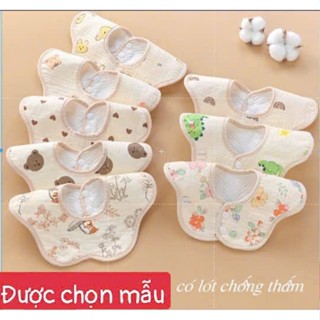 [B133 - Mềm Chống Thấm] Yếm Xô Chữ U / Yếm Hoa  CHỐNG THẤM, Yếm Xô Cho Bé Chất Liệu Xố Mềm Mại An Toàn Cho Bé