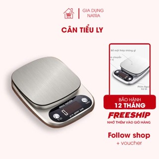Cân Tiểu Ly Điện Tử Nhà Bếp Mini Định Lượng 0,1g-5kg, 1g - 10kg Độ Chính Xác Cao Kèm 2 Viên Pin AAA,bảo hành 12 tháng.