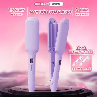 Máy làm tóc uốn xoăn sóng nước 2 trục AKIO BEAUTY Size 26mm