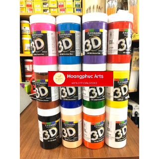 Combo 12 lọ màu acrylic 3D 300ml