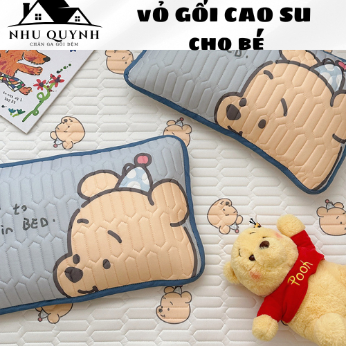 Gối cho bé đi học điều hòa thoáng khí_ Loại 1_Gối trẻ em chất liệu vỏ gối tencel ruột bông gòn cao c
