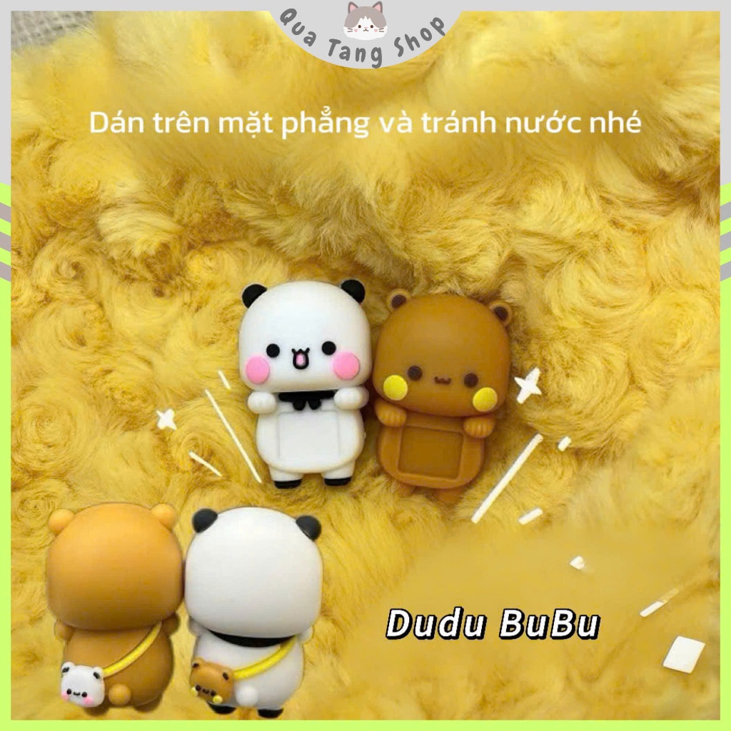 Sticker Dudu Bubu Ngộ Nghĩnh, Trang Hoàng Laptop, Phụ Kiện Dán Mặt Phẳng, Quà Tặng Độc Đáo