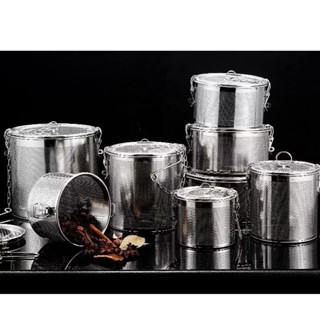 Giỏ lọc phở quả phở đựng gia vị nước dùng, Bộ lọc gia vị inox 304 10x10 cm cao cấp, dùng trong nồi lẩu,.................